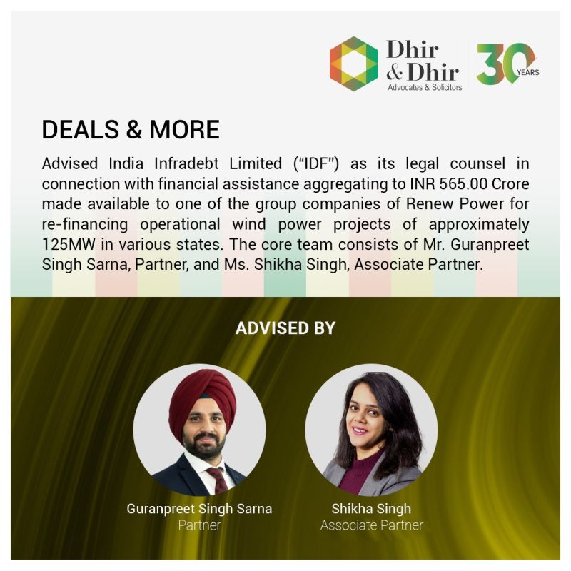 ₹565 Cr Refinancing for Wind Projects